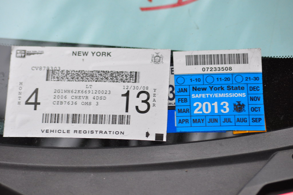 Inspection sticker sample